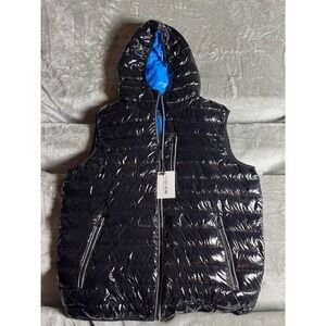 NWT Noize Puffer Vest Men's Medium Gavyn Glossy Black
